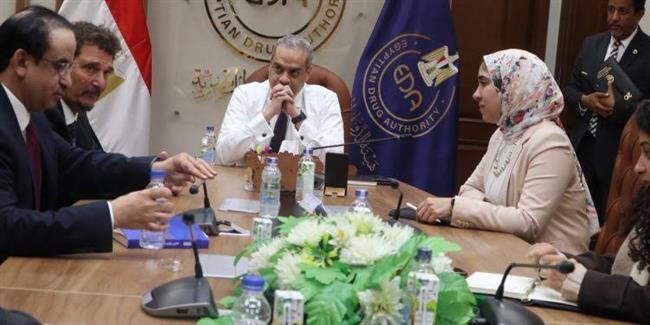 استعدادا لافتتاح مصنعها بمصر.. رئيس هيئة الدواء المصرية يستقبل رئيس شركة جمجوم فارما السعودية