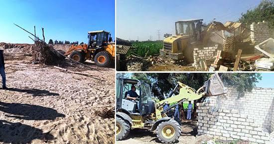 حملات صحية وبيطرية وإزالة تعديات بعدة محافظات لضبط الخارجين عن القانون