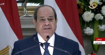الرئيس السيسي: العنف والإرهاب يمثلان تهديدا حقيقيا لكافة الدول