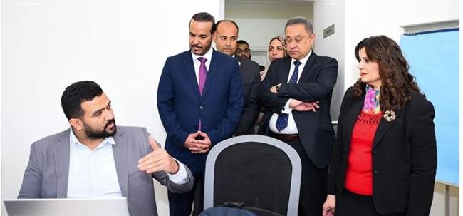 وزيرة الهجرة تجري زيارة للمركز المصري الألماني للوظائف والهجرة