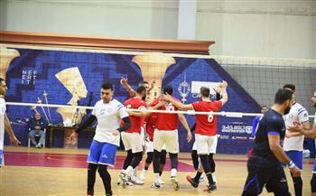 رجال طائرة الأهلي يفوز على سموحة في الدوري