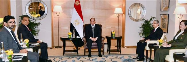 الرئيس السيسي يستقبل رئيس مجلس إدارة شركة «رينيو باور» العالمية