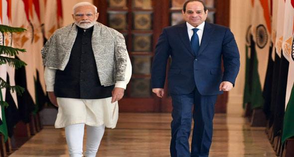 مصر والهند تتفقان على إقامة شراكة استراتيجية.. وتعميق التعاون العسكري وتعزيز التبادل التجاري