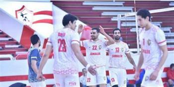 طائرة الزمالك يفوز على سموحة في بطولة الدوري