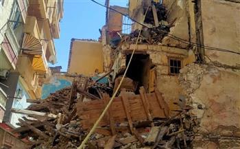 انهيار أجزاء من عقار فى المنتزه شرق الإسكندرية 