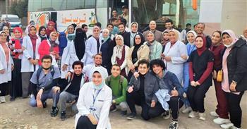 الكشف على 840 حالة بأبو المطامير من خلال القافلة الطبية لجامعة الإسكندرية 