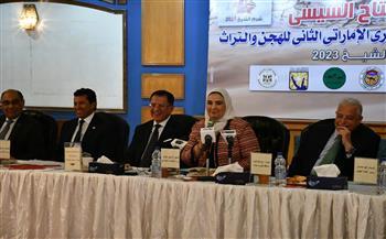 وزيرا الشباب والتضامن ومحافظ جنوب سيناء يشهدون مؤتمر المهرجان المصري الإماراتي لرياضة الهجن