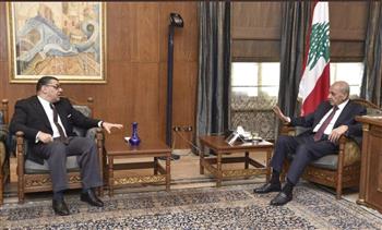   سفير مصر يلتقى نبيه بري رئيس مجلس النواب اللبناني 