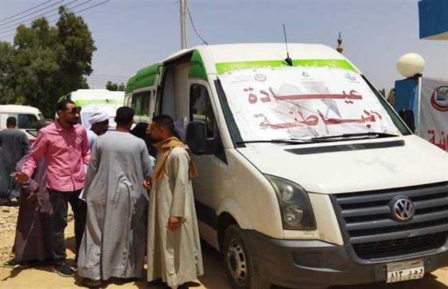 فحص 1402 مريض في قافلة طبية "بقرية ميانة" ببني سويف ضمن "حياة كريمة"