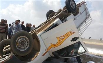  مصرع وإصابة 21 شخصا فى حادث انقلاب نقل ببورسعيد