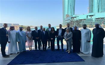   وفد الإتحاد الدولى لألعاب الماء يشهد إفتتاح مركز التميز والتطوير بالبحرين