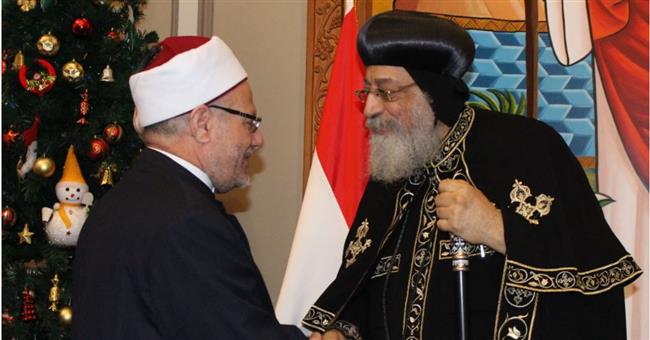 مفتي الجمهورية لـ البابا تواضروس: ميلاد الأنبياء رحمة وسلام للإنسانية جمعاء