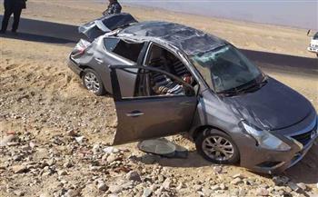   إصابة 8 أشخاص في انقلاب سيارة على الطريق الصحراوي الشرقي ب«قنا»