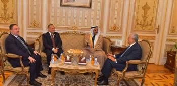     رئيس مجلس النواب يبحث مع رئيس البرلمان العربي دعم التعاون الثنائي