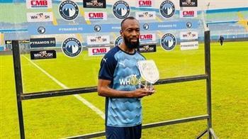لاعب بيراميدز بلاتي توريه رجل مباراة غزل المحلة بالدوري الممتاز 