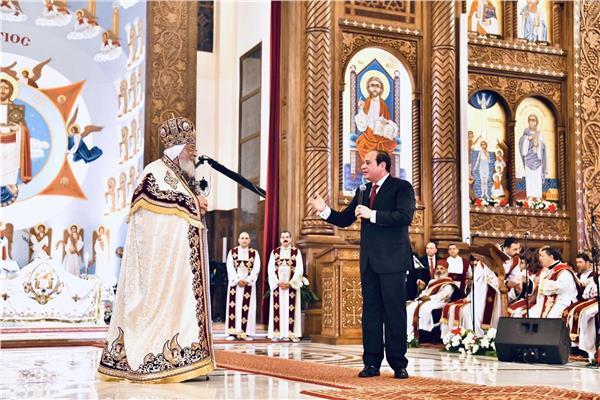 متحدث الكنيسة الأرثوذكسية: زيارة الرئيس السيسي لكاتدرائية ميلاد المسيح مفرحة