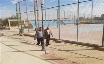 وكيل شباب و رياضة أسيوط يتفقد سير العمل بمركز التنمية الرياضية بمدينة أسيوط الجديدة