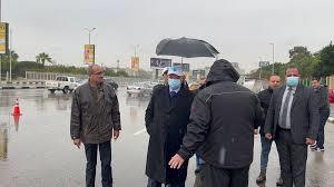      محافظ القاهرة يتفقد الأحياء للإشراف على رفع تراكمات مياه الأمطار من الشوارع