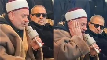 شاهد| جورج وسوف يطلب تلاوة القرآن في عزاء ابنه وديع 