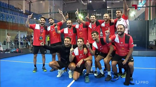مصر تتوج بلقب البطولة العربية الأولى للبادل بعد الفوز على الكويت
