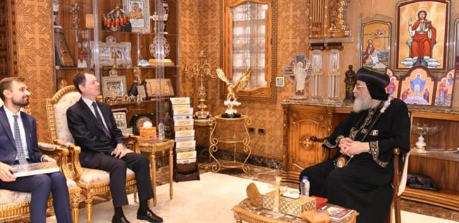 البابا تواضروس يستقبل سفير إسبانيا بالقاهرة