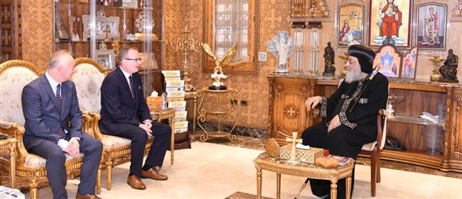 البابا تواضروس يستقبل السفير التشيكي في القاهرة