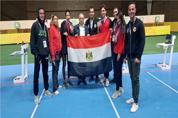 منتخب الرماية المصري يحصل على المركز الثانى في مسابقة التارجت سبرنت