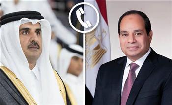   الرئيس السيسي وأمير قطر يبحثان هاتفيا التصعيد العسكري على الساحة الفلسطينية