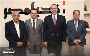   الحملة الرسمية للمرشح الرئاسي عبدالفتاح السيسي تستقبل وفدًا من حزب الريادة المصري