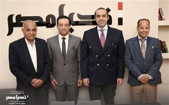 الحملة الرسمية للمرشح الرئاسي عبدالفتاح السيسي تستقبل وفدًا من حزب الريادة المصري