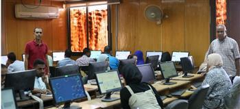 مركز التحول الرقمي بجامعة جنوب الوادي يجري اختبارات لـ 117 باحثا