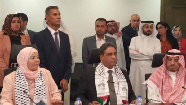 البرلمان العربي يقف دقيقة حداد علي شهداء فلسطين جراء عدوان الاحتلال