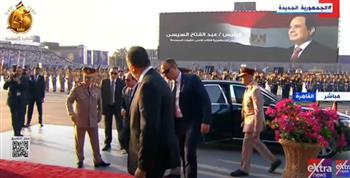   الرئيس السيسي يصل مقر حفل تخرج دفعة جديدة من طلاب الأكاديمية العسكرية