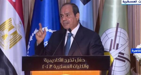 الرئيس السيسي: مش ساكتين على اللي بيحصل في غزة
