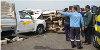 مصرع 3 أشخاص في حادث تصادم بكفر الشيخ