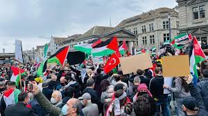 مظاهرات في مدن سويسرية تندد بـ عدوان الاحتلال على فلسطين