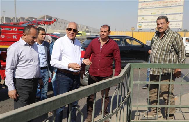 محافظ الجيزة يتابع أعمال تطوير المحاور المرورية المؤدية إلى المتحف المصري الكبير والمنطقة الأثرية