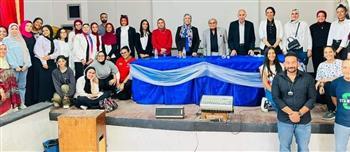 كلية التربية النوعية جامعة الأسكندرية تنظم ندوة تثقيفية للطلاب عن نصر أكتوبر