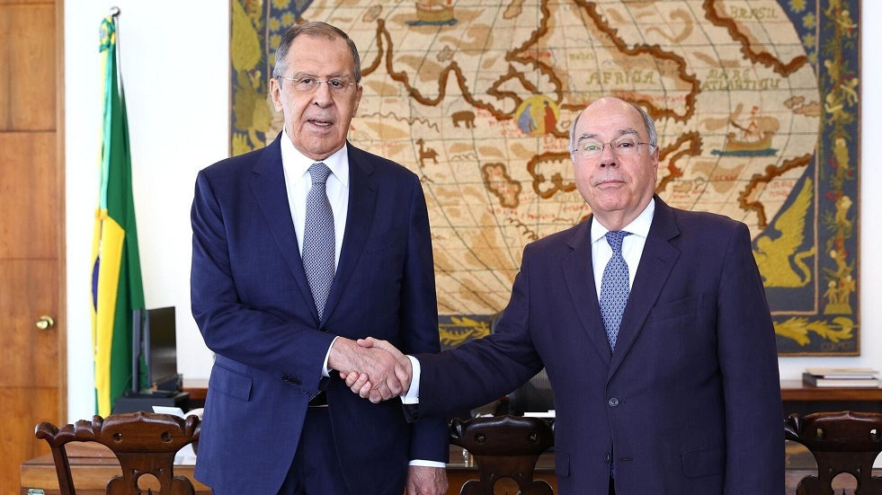 وزيرا خارجية روسيا والبرازيل يبحثان التصعيد الفلسطيني الإسرائيلي