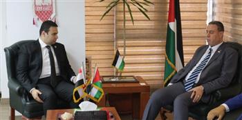   السفير دياب اللوح يطلع رئيس وهيئة حزب العدل على تطورات العدوان الغاشم على قطاع غزة  