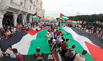   مسيرة تضامنية مع الشعب الفلسطيني في الرباط
