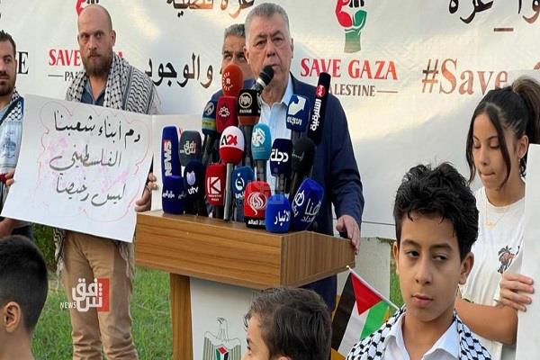 أربيل تتضامن مع الشعب الفلسطيني وكردستان تقف إلى جانب الحقوق الفلسطينية