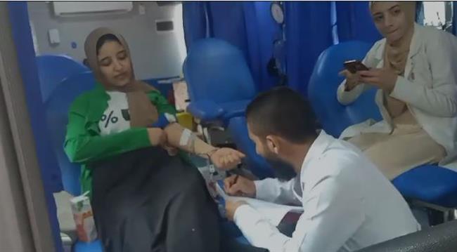 جامعة المنيا تطلق حملة للتبرع بالدم لضحايا غزة.. «دمك هو دمي»