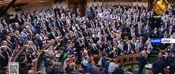  أعضاء النواب يقفون دقيقة حداد على أرواح شهداء فلسطين في الجلسة الطارئة
