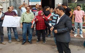 وقفة رمزية لأعضاء عمومية الصحفيين بالإسكندرية تضامنًا مع فلسطين