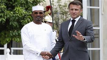   ماكرون يبحث مع رئيس تشاد عملية انسحاب القوات الفرنسية العسكرية من النيجر عبر أنجامينا