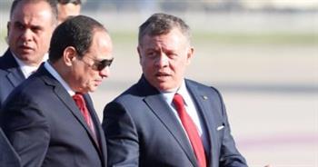   الرئيس السيسي وعاهل الأردن يحذران من الخطورة البالغة لدعوات التهجير بغزة