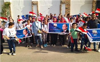   انطلاق مسيرات حزب المصريين للاحتفال بنصر أكتوبر ودعم ترشح الرئيس السيسي