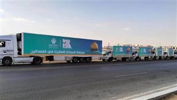  بدء دخول شاحنات الإغاثة إلى غزة عبر رفح