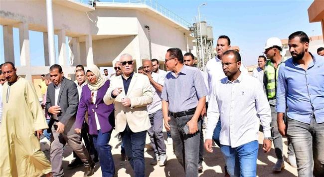 بدء التشغيل التجريبي لمشروع صرف صحي الزينية شمال الأقصر